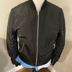 Women’s Black Bomber Jacket